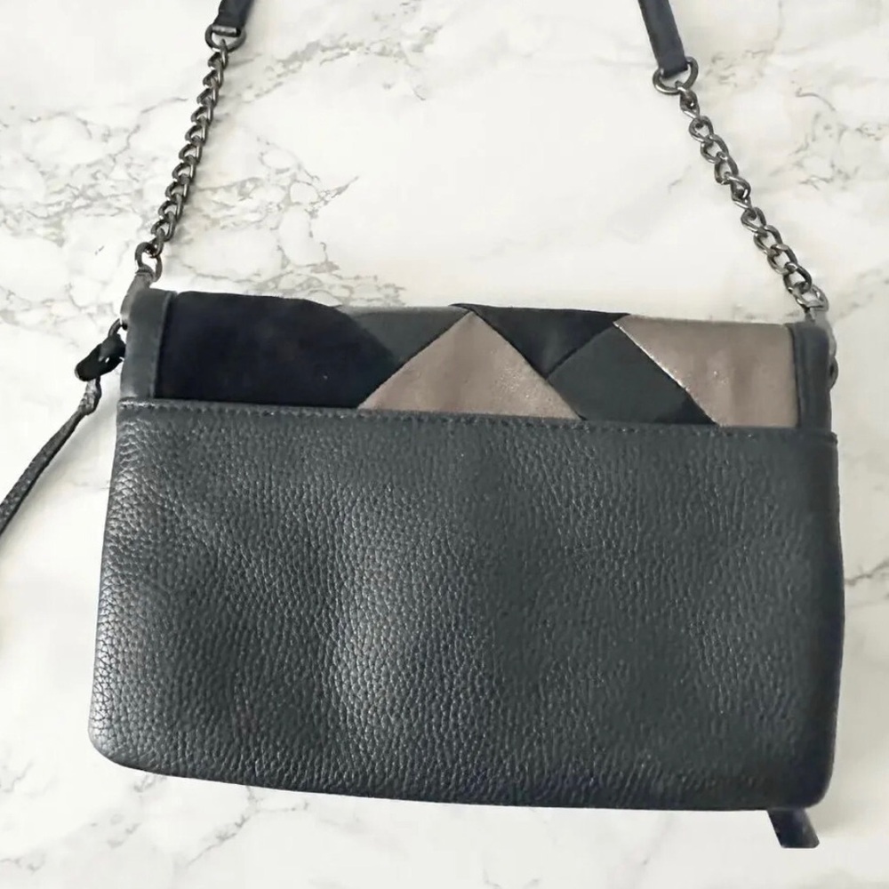 Michael Kors Black And Metallic Patchwork Crossbo… - image 6